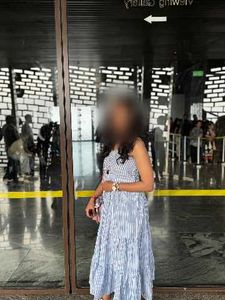 Striped Tiered Midi Dress