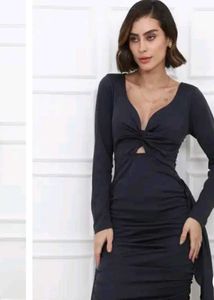 Elegant Black Bodycon Dress