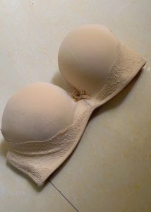Beige Imported Pushup Bra