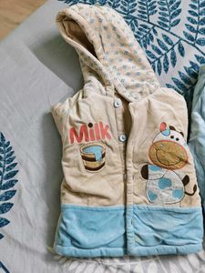 Cute Baby Milk Cow Print Jacket