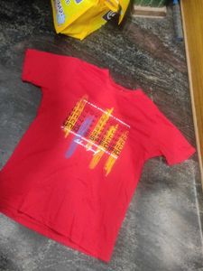Red Graphic Print T-Shirt