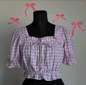 Crop Top ,cute Lavender