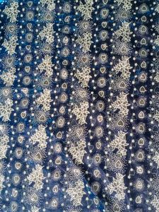 Blue Net Patterned Only Kurti