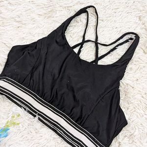 Black Gym Wear Top