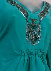 M&amp;S Emerald Embellished Top