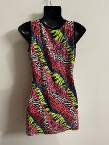 Y2k Animal Print Dress