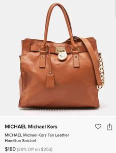 Michael Kors Soft Leather Bag