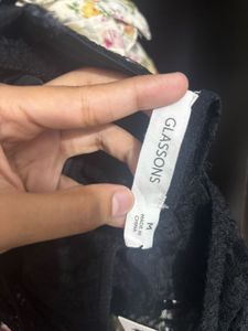 Y2k split lace top for women