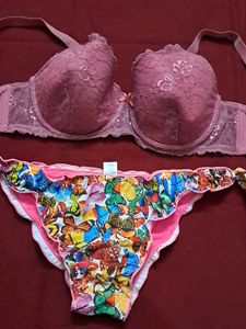 combo Of Four Imported Fabric Bra N Panty