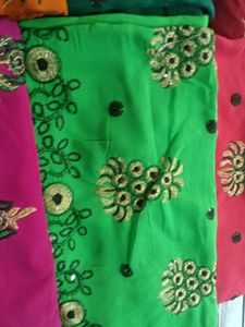 Elegant Ethnic Saree 6pc Combo