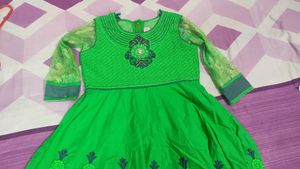 Green Embroidered Salwar Kameez