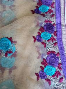 Elegant Floral Saree