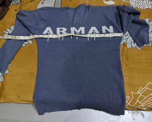 Arman Blue Knit warm t shirt