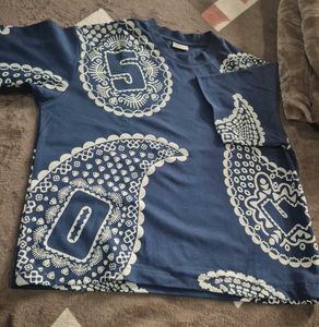 Mufti Blue Patterned T-Shirt