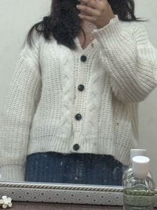 Cream Knit Cardigan