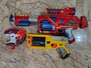 3 Nerf GUNS