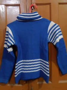 Cute Kids Blue &amp; White Sweater