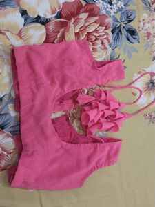 Pink Blouse And Orange Blous Combo