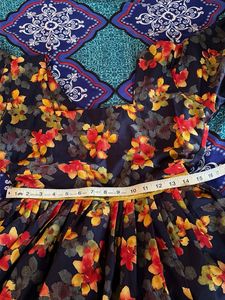 Floral Print Ethnic Gown