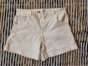 (UNUSED) White Denim Shorts