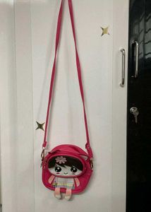 Pink Girl Backpack For Dual Use