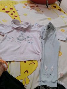 combo top pajami and two skirts