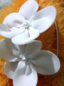 White Flower Headband
