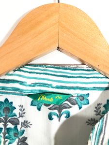 White Printed Kurta Set(Women’s)