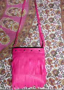 Women Beautiful Pink Colour Sling Bag