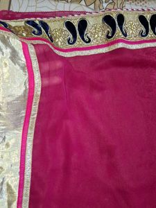 Double Colour Party Wear Saree