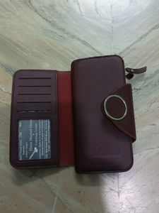 Wine Colour Multiple Pockets