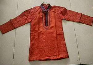 Orange Kids Kurta Pajama Set