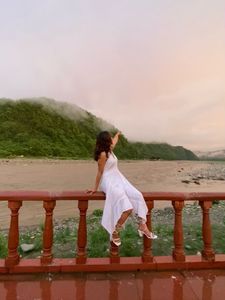 White Halter Sundress