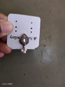 3 Beautiful Silver Earrings One Nose Ring 😍
