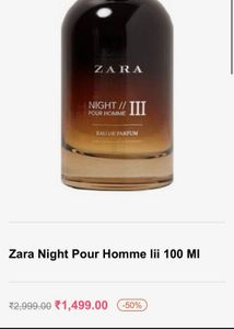 Zara Night Pour Homme III