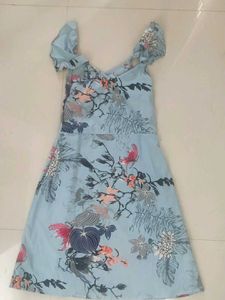 Casual Pastel Blue Dress
