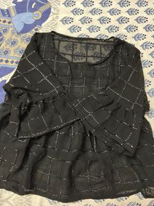 Black Sequin Top
