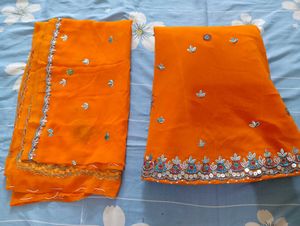 Haldi Ceremony Lehenga Choli And Dupatta