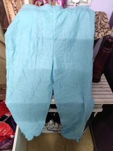 Very Beautiful 2 Bottom  Sky Blue And Gajri