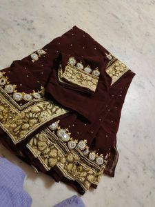 Purple Heavy 💜 Saree With Blouse ✨🔥🫰