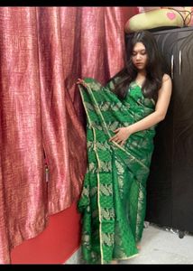 Green Banarasi Saree
