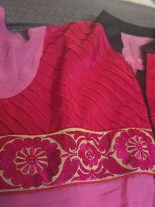Pink Embroidered Kurta