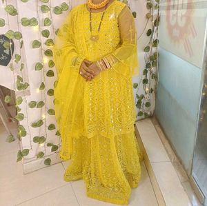 Lehenga With Long Choli And Dupatta