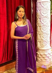 Elegant Purple Kurta Set