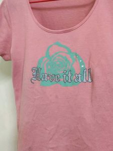 Cute Pink Graphic Tee