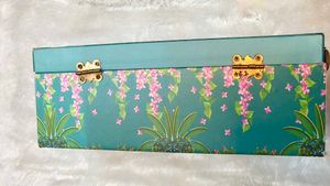 Desi Traditional Peacock Print Suitcase Box