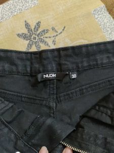 New Black Denim Shorts