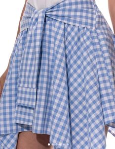 Pink Korean Cheque Style Gingham Skirt In 2 Colour