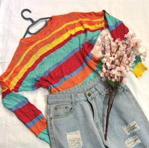 🎁Buy1 Get1 Free Crop Multicolour Knitted Top