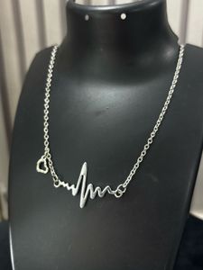 Heartbeat Silver Necklace